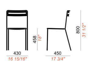 chaise C1.1/4 colos