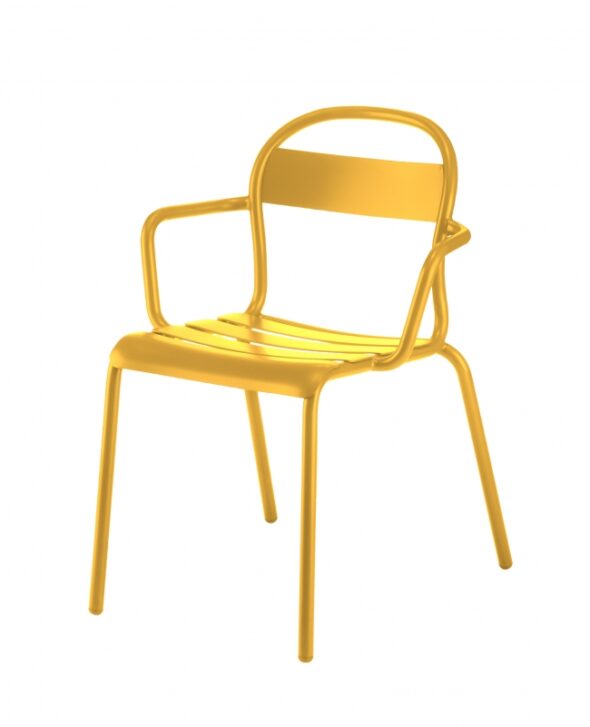 Lot de 4 chaises d’extérieur avec accoudoirs  STECCA 2 (prix indiqué à l’unité)