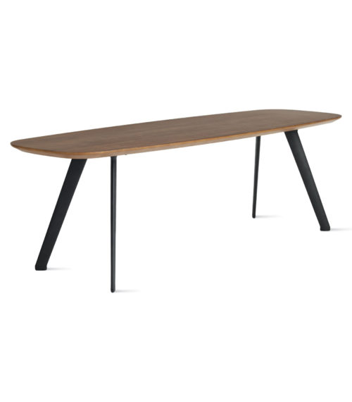 Pieds de la table Noir plateau noyer SOLAPA – STUA