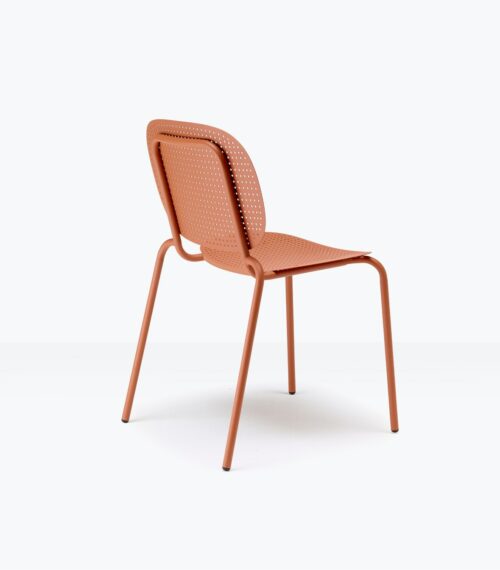 Chaise d’extérieure SISI Dots sans accoudoirs terracotta – SCAB