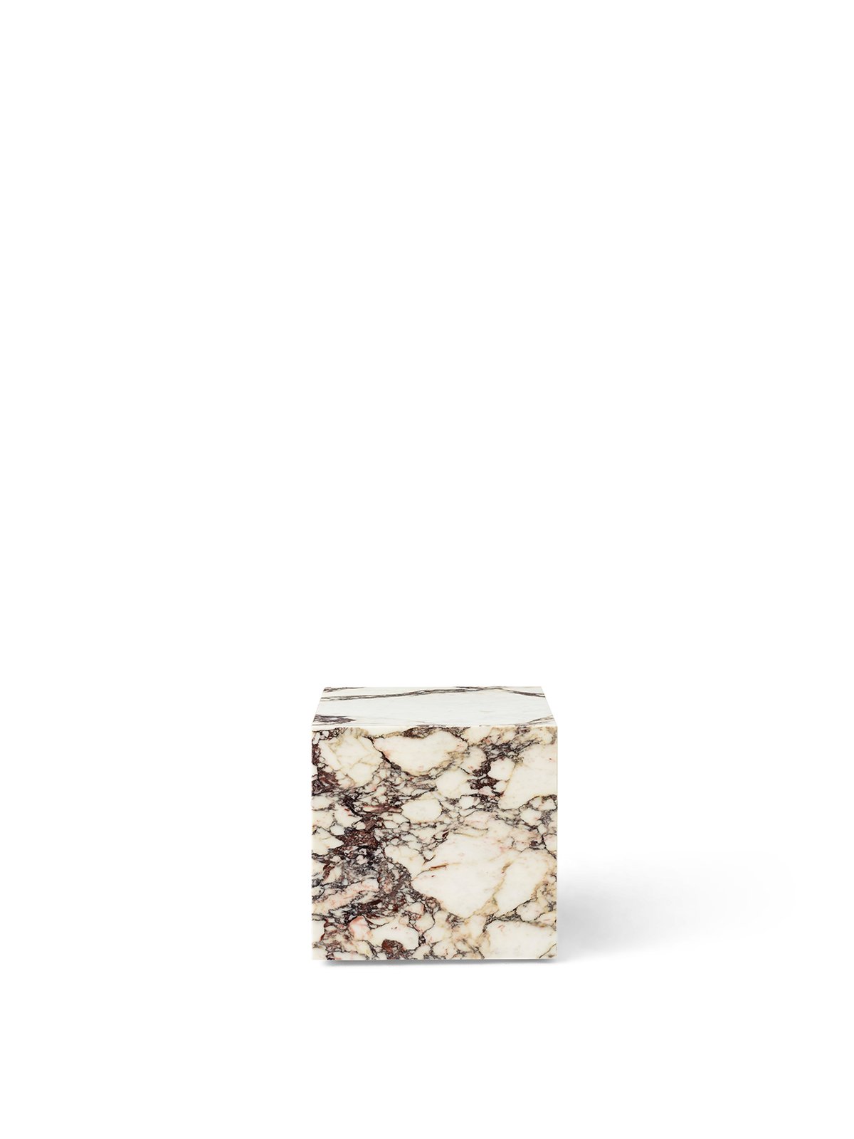Table d'appoint, cube en marbre de Norm Architects - Marbre Alto Calacatta rose