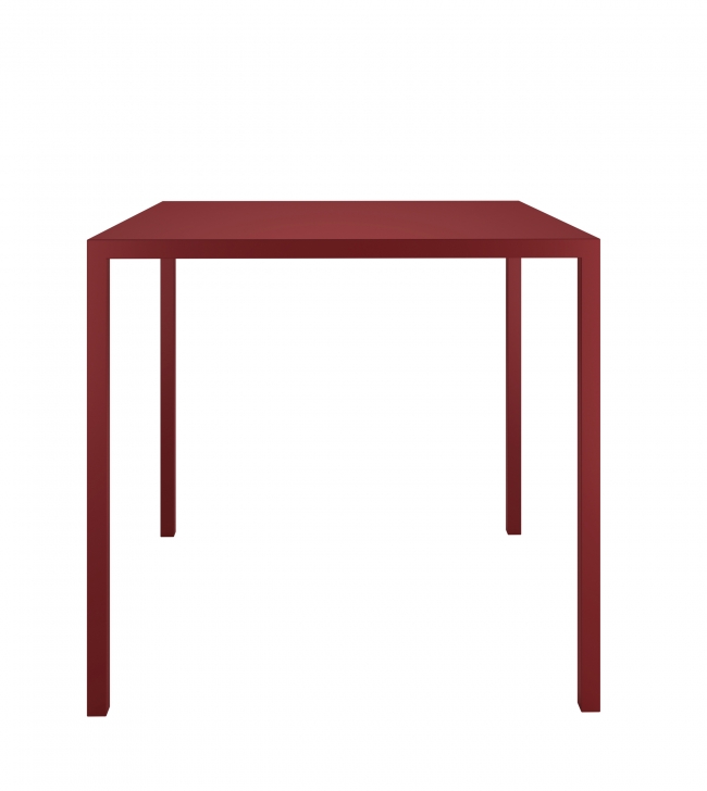 Table d'extérieur carrée COLOS - L 80 x H 74 x larg. 80 cm - aubergine