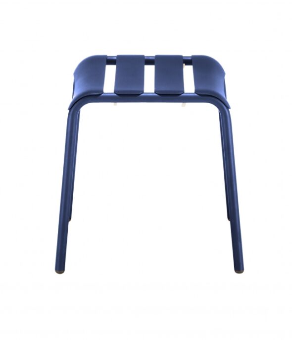 Lot de 2 tabourets d’extérieur bleu foncé STECCA