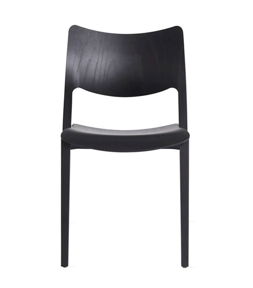 Chaise Laclasica frêne teinté noir sans accoudoirs – STUA