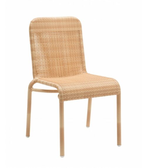 fauteuil Chaise d’extérieur en résine tressée imitation rotin de table tobago naturel KOK