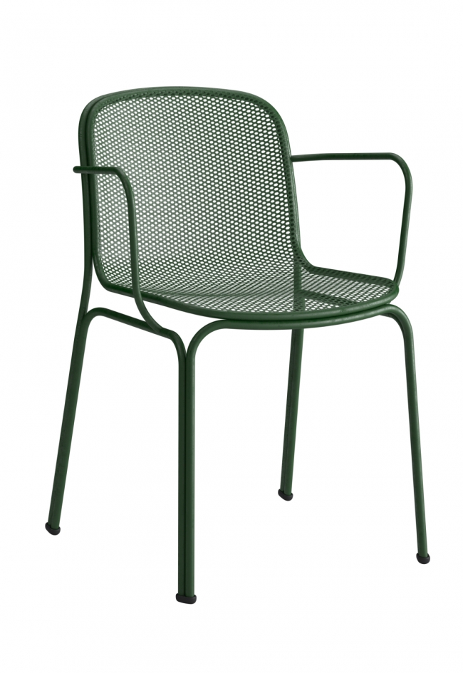 Chaises VILLA ( vendues par lot de 4 uniquement) - Avec accoudoirs - vert foncé